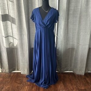 alba tiered cotton maxi dress WEXLEE LONG SLEEVE MAXI DRESS, ALBA BLUE BAJA COVE ENGINEERED KNIT DRE –  Palm Place